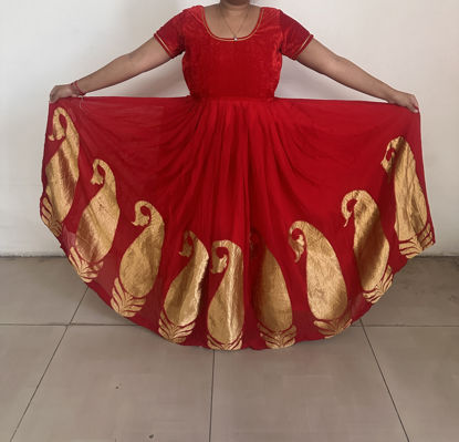 Picture of Red Velvet Anarkali