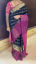 Picture of Black and pink pattu saree