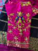 Picture of Black and pink pattu saree