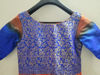 Picture of Orange and Blue Banaras long frock 10-15y