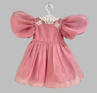 Picture of Pink organza Frock For 2-3Y