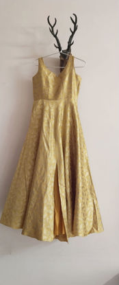 Picture of Mustard Long Frock with slit