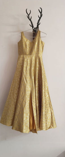 Picture of Mustard Long Frock with slit
