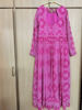 Picture of Pink muggu design long frock