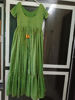 Picture of Green Bandhani Print long frock with dupatta