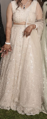 Picture of Designer Off white lehenga