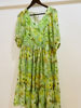 Picture of Green floral knee length frock