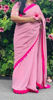 Picture of Georgette saree with scallop border