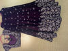 Picture of Wine Velvet Bridal Lehenga