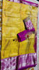 Picture of Yellow and pink combination Pattu saree