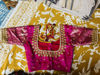 Picture of Yellow and pink combination Pattu saree