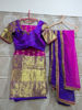 Picture of Kanchi pattu lehenga with handdied dupatta