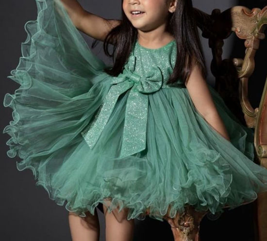 Picture of Starry night green princess dress 2-3y