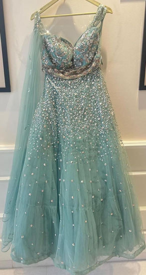 Picture of Ice blue bridal frock