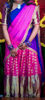 Picture of Kanchi pattu lehenga with handdied dupatta