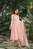 Picture of Pink Anarkali with tissue duppata