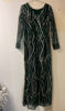 Picture of Green sequins work Indo Western slit Dress