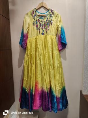 Picture of Yellow peacock gown (new)