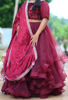 Picture of Maroon colour long barbie dress