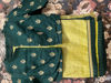 Picture of Mehendi green  organza saree