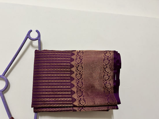 Picture of Brand new Purple Kanchi Pattu saree