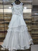 Picture of Blue ball gown with all over sequence work