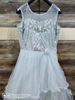 Picture of Blue ball gown with all over sequence work