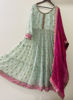 Picture of Pista green Sharara Set with Bandhej Dupatta