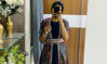 Picture of Long frock with shrug & belt