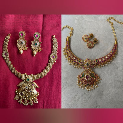 Picture of combo of Antique necklace set
