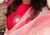 Picture of Handmade embroidery organza saree