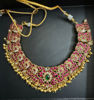 Picture of Gold look jadau kundan necklace