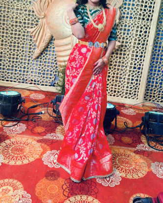 Picture of Pure Banaras Saree with blouse