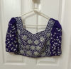 Picture of Purple Lehanga with all over maggam work Blouse and ruffled Dupatta