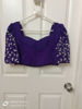 Picture of Purple Lehanga with all over maggam work Blouse and ruffled Dupatta