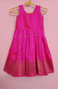 Picture of Beautiful bright pink Pythani pattu pavadai for 2-3 yrs