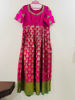 Picture of Banaras Dress with raw silk yoke Hand Embroidery