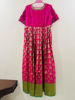 Picture of Banaras Dress with raw silk yoke Hand Embroidery