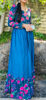 Picture of Teal blue Georgette long gown