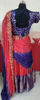 Picture of Red purple pattu lehanga set with double shade duppata and stitched blouse