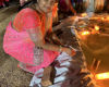 Picture of Fancy saree with mirror work