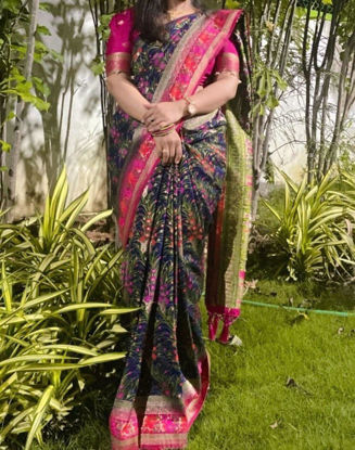 Picture of Banaras Saree with meenakari work