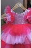 Picture of Beautiful Pink Frill Frock For 1-2Y