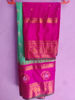 Picture of Semi gadwal saree with unstitched Blouse