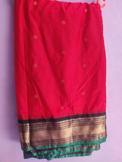 Picture of Semi gadwal saree with unstitched Blouse