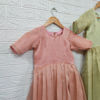 Picture of Never Worn Jute Double Layered Frock with cutwork For 6-8Y