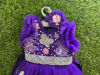 Picture of 🦋 Purple party wear frock with headband 2-3Y