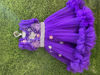 Picture of 🦋 Purple party wear frock with headband 2-3Y