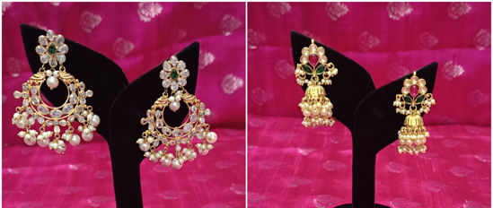 Picture of Chandbali & Jhumkas Combo