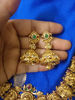 Picture of Antique Laxmi  haram with jhumkas